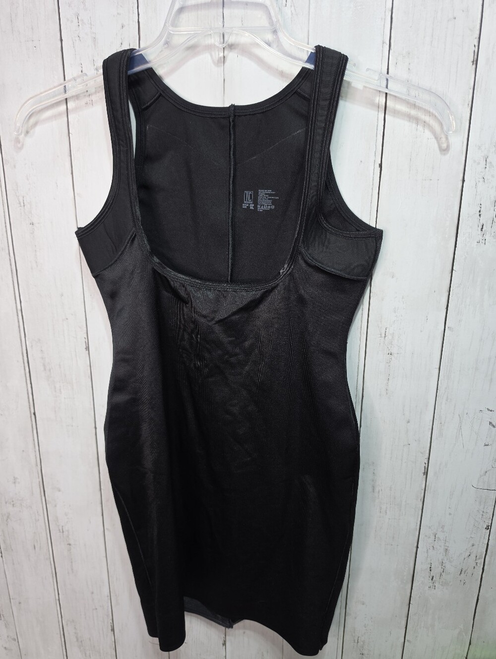 TC Shapewear Women's Size XL Body Contour Micro Dress Black Slimming Style 4040.